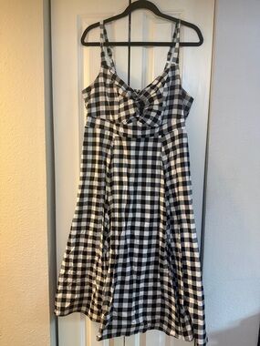 Torrid Black and White Gingham Sundress